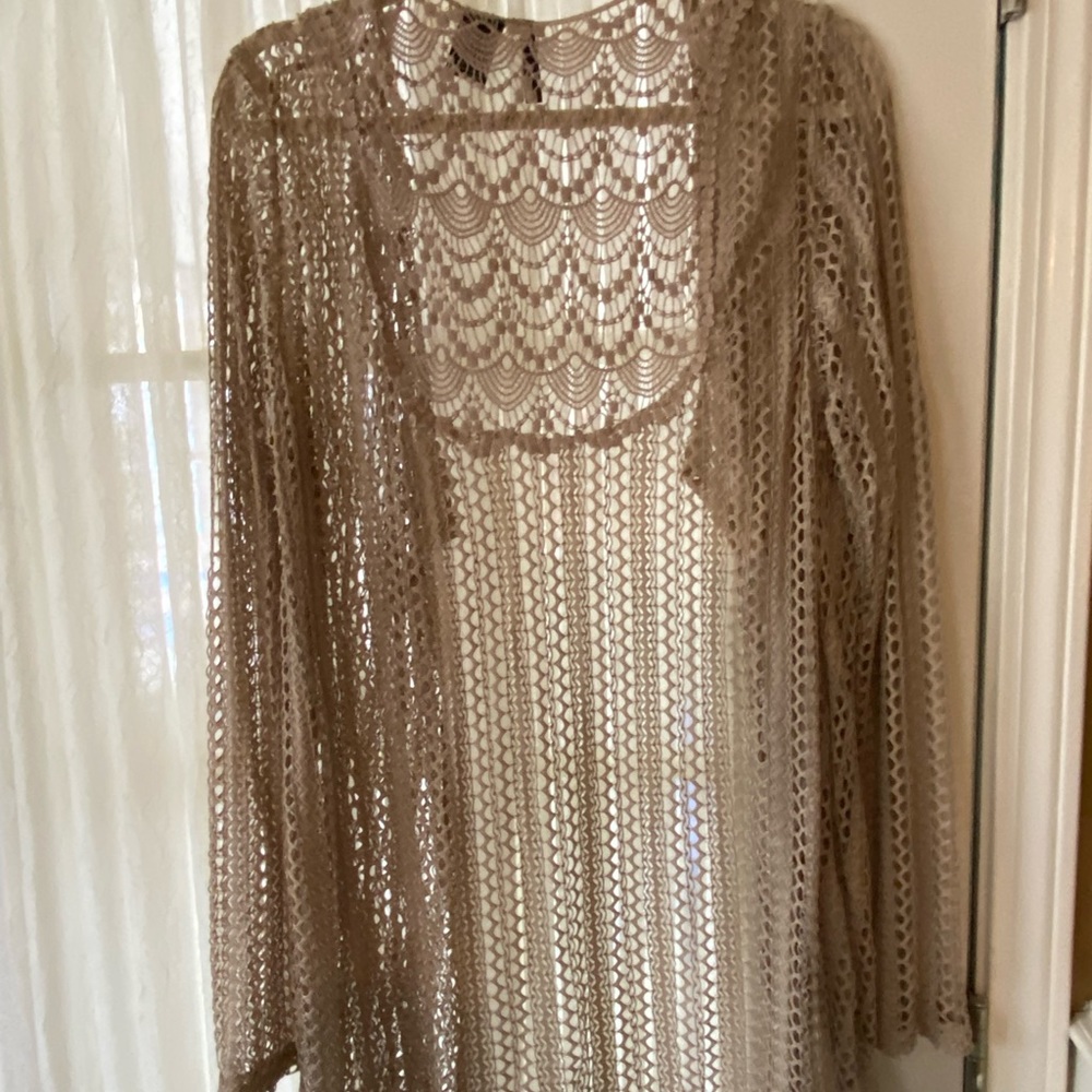 New Directions size XL Taupe overlay jacket